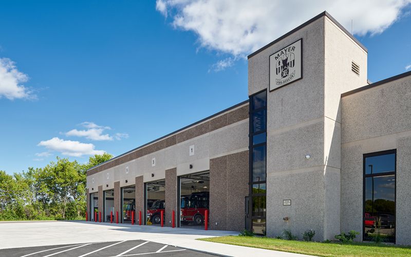 Mayer Fire Station Building, Designed by Brunton Architects and Engineers